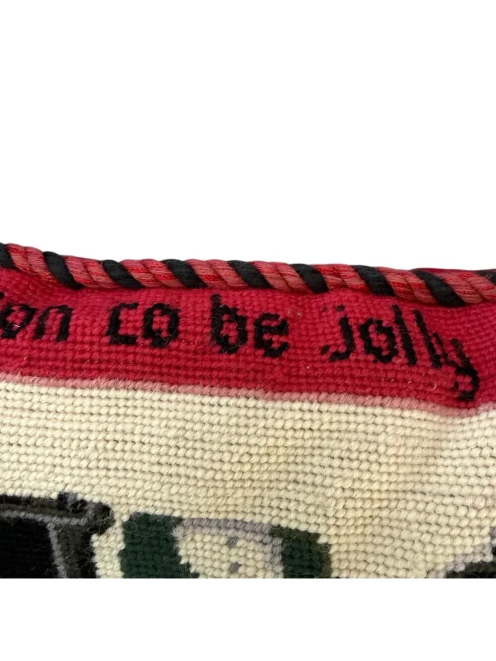 Snowmen Needlepoint Pillow Whimsical Christmas Holiday Decor 15x19 Zip Cover